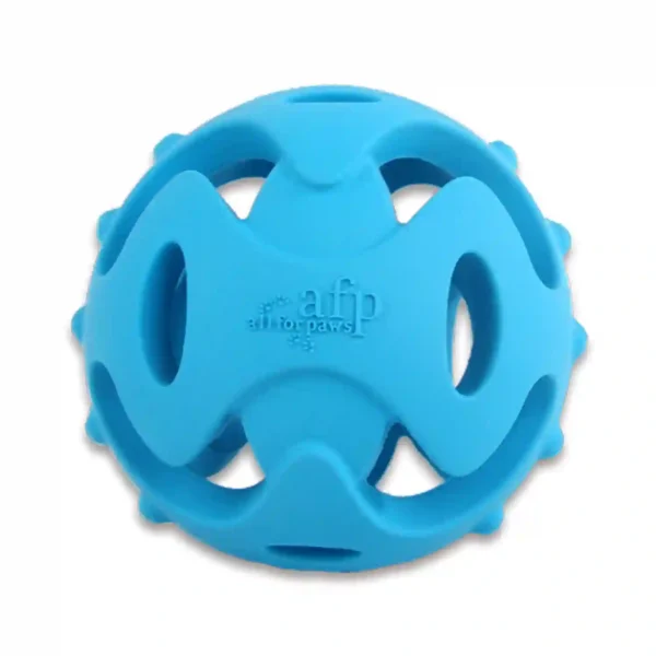 Blue dog toy ball with unique design