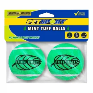 Mint-flavored Tuff Balls for dogs by Petsport