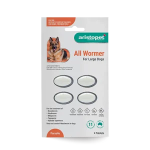 ab607 bc110 e aristopet all wormer lg dog 4pk render front