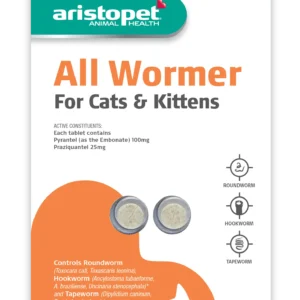 ab767 aristopet all wormer tablets for cats and kittens 2pk fop