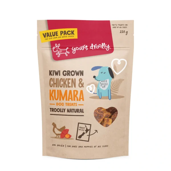 ag845 yours droolly chicken kumara pouch 220g front