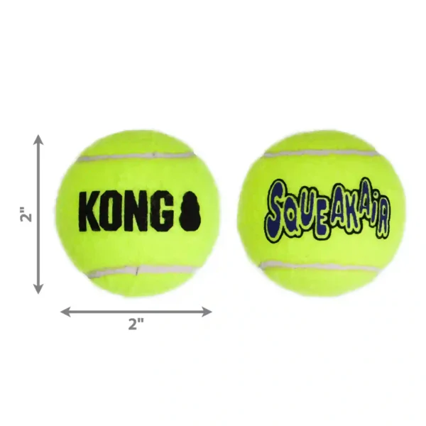 KONG Air Puppy Squeaker Tennis Ball Small 3pk - Image 2