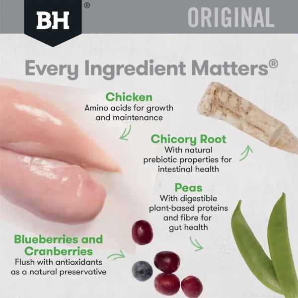 bh108 original large breed adult chicken rice 20kg ingredient