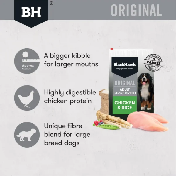 bh108 original large breed adult chicken rice 20kg variant