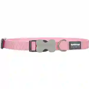 Pink dog collar with bone-shaped clasp