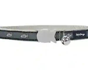 Gray dog collar with bell