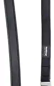 Black dog leash with silver clip