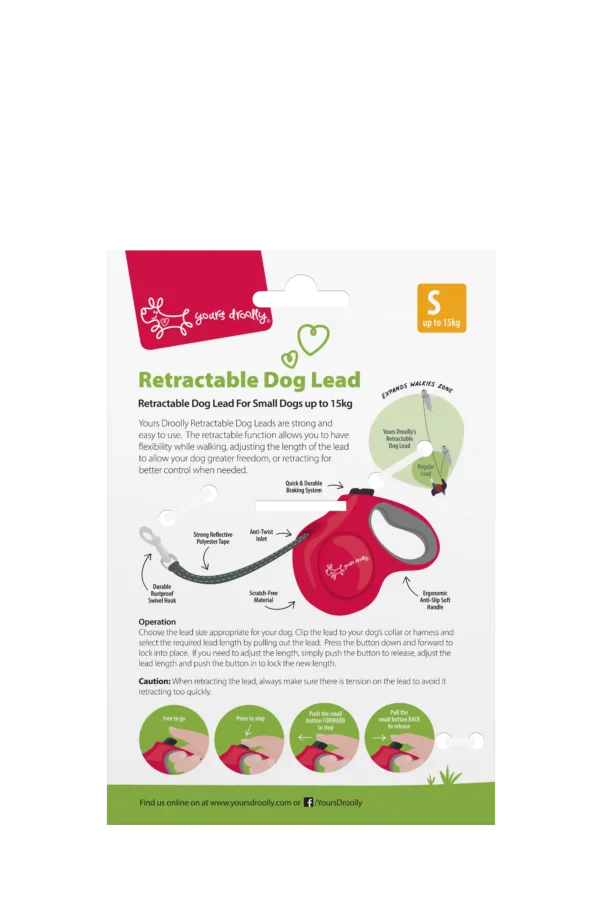 gi540 yd retractable lead back s