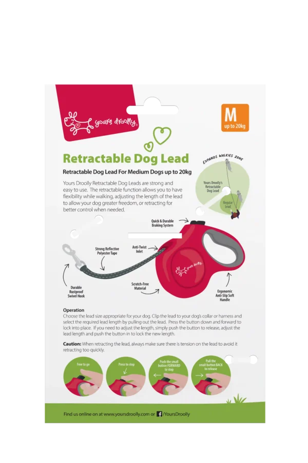 gi541 yd retractable lead back m