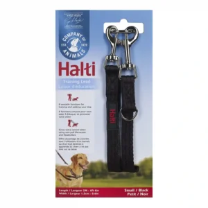 Halti black training lead for dogs.