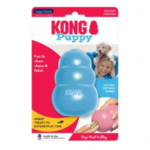 KONG Puppy toy for chewing and fetch.