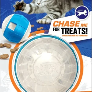 Nerf Cat puzzle treat ball for playful cats.