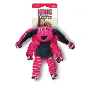 KONG Floppy Knots pink dog toy