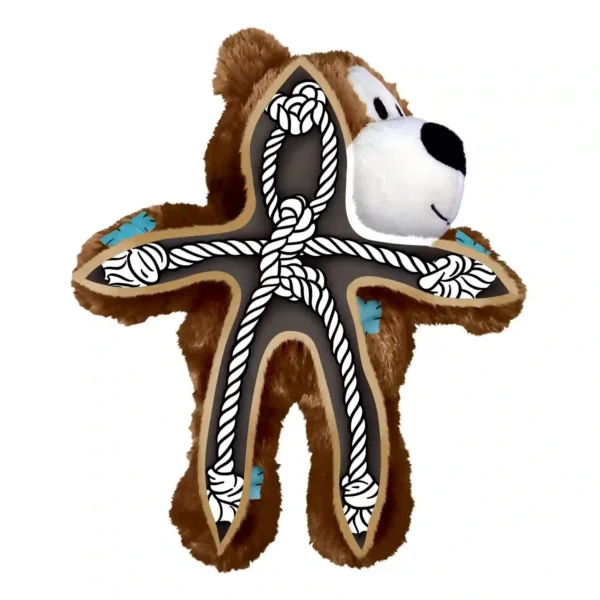 Cutaway of teddy bear with rope interior diagram