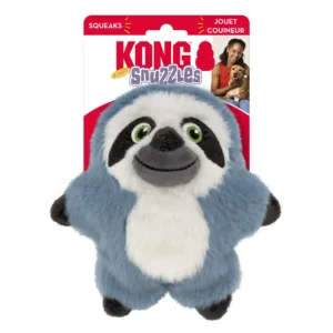KONG plush sloth dog toy with squeaker