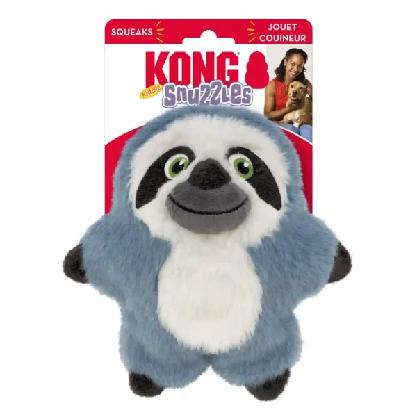 KONG plush sloth dog toy with squeaker