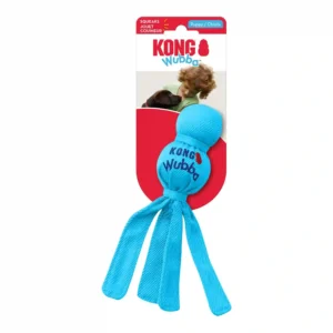 KONG Wubba blue dog toy for puppies