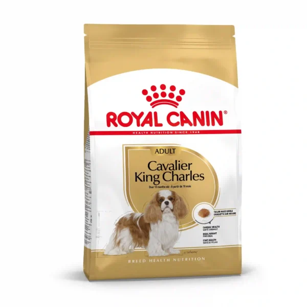 Royal Canin dog food, Cavalier King Charles breed.