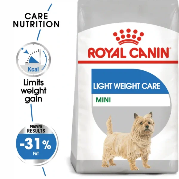 Royal Canin light weight dog food for weight control.