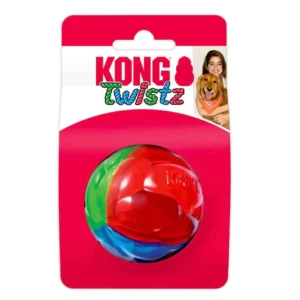 KONG Twistz colorful dog toy packaging.